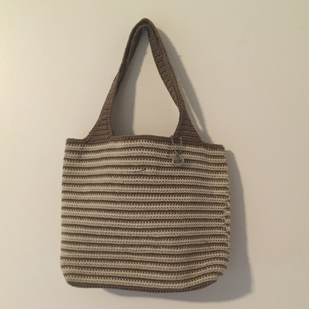 The Sak Crochet Purse Brown and Tan